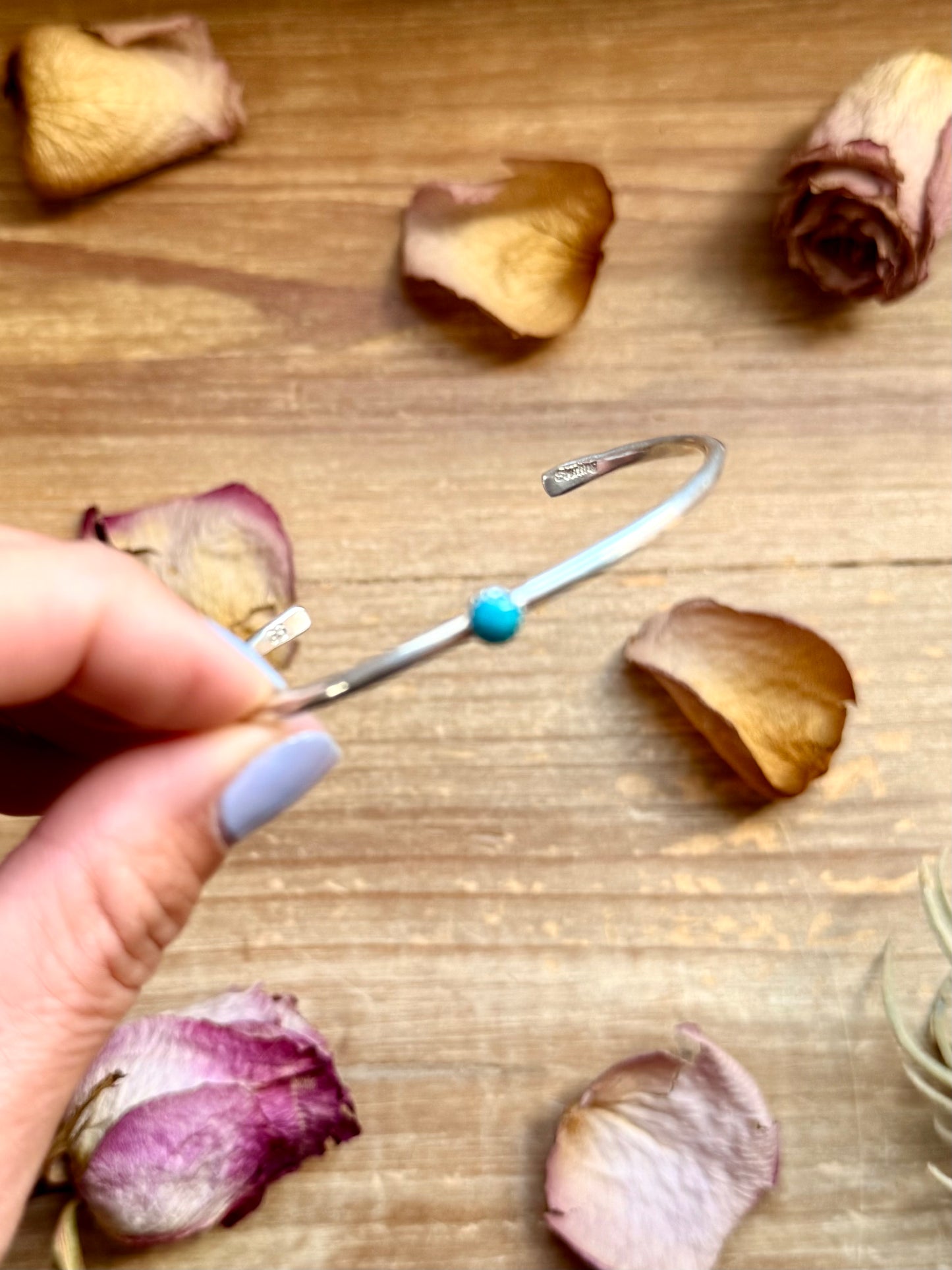 Sterling Silver Kingman Turquoise Cuff Bracelet