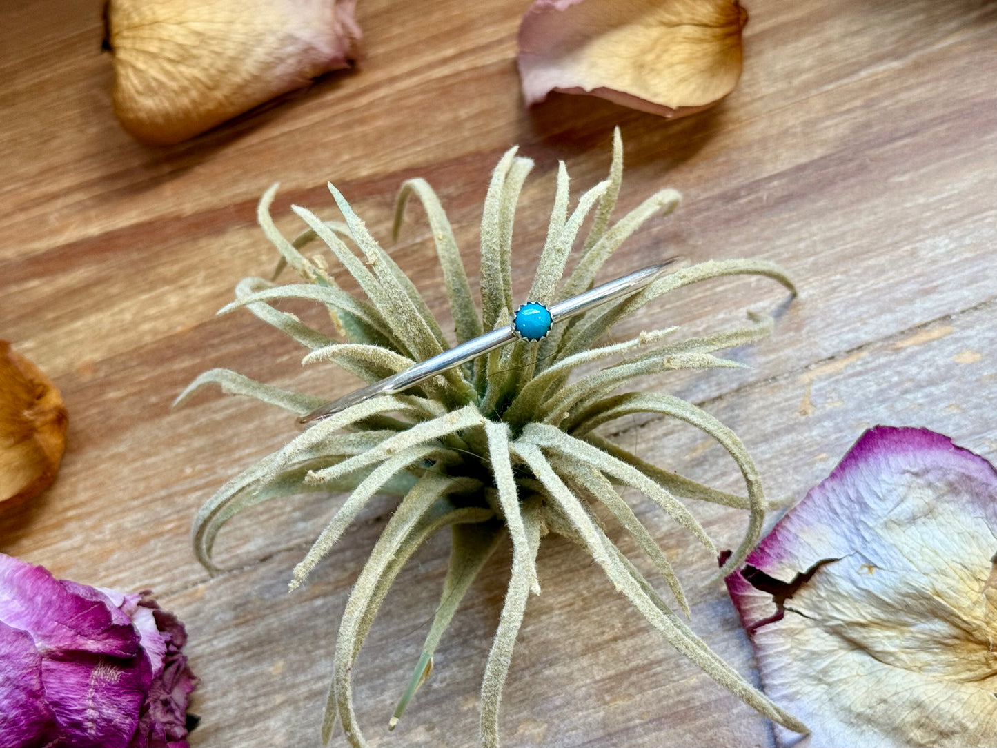Sterling Silver Kingman Turquoise Cuff Bracelet