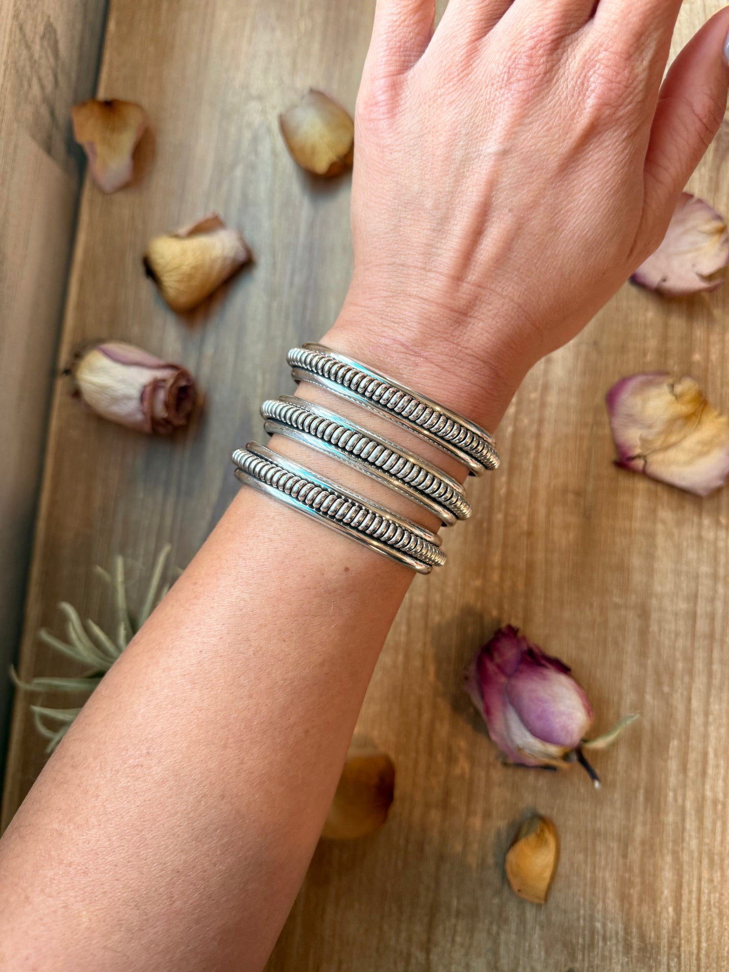 Sterling Silver Heavy-Duty Cuff Bracelet