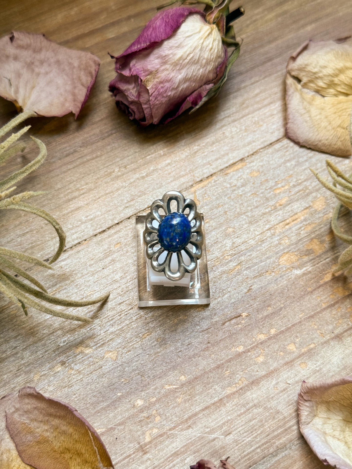 Sterling Silver Lapis Ring – Size 7.5