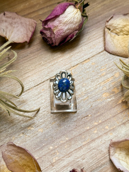 Sterling Silver Lapis Ring – Size 7.5