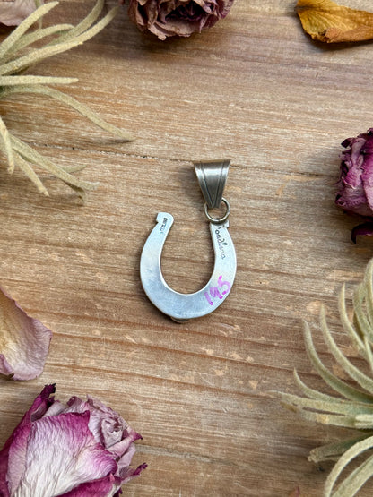 Sterling Silver Horse Pendant with Turquoise