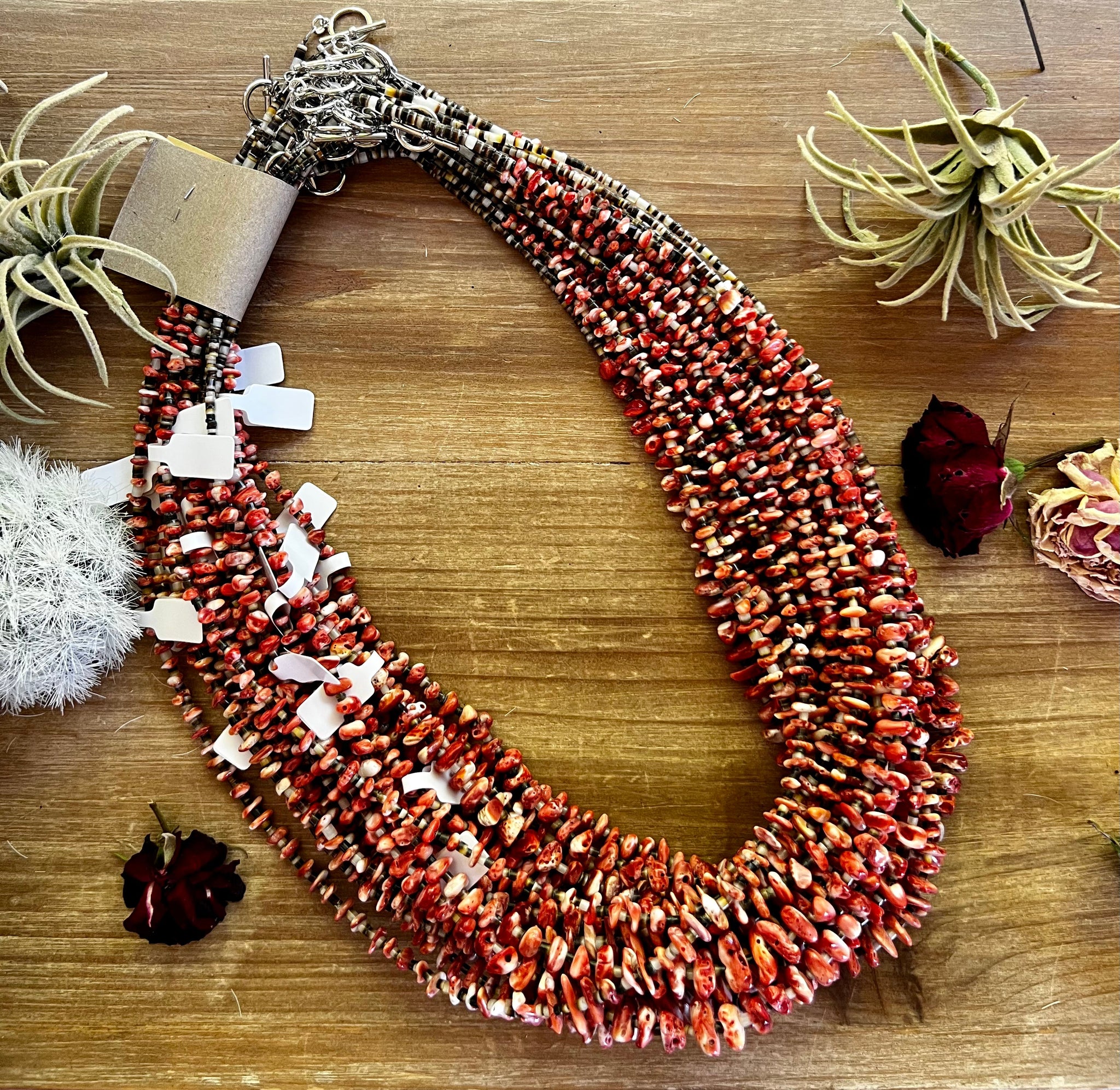 26 inch spiny necklace with shell