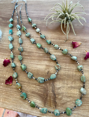 22 Inch or 32 inch turquoise necklace