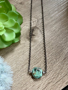 Africain turquoise on chain