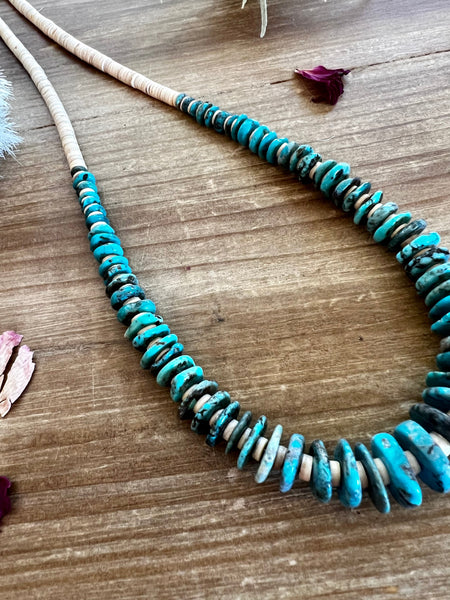 Summer real turquoise necklace