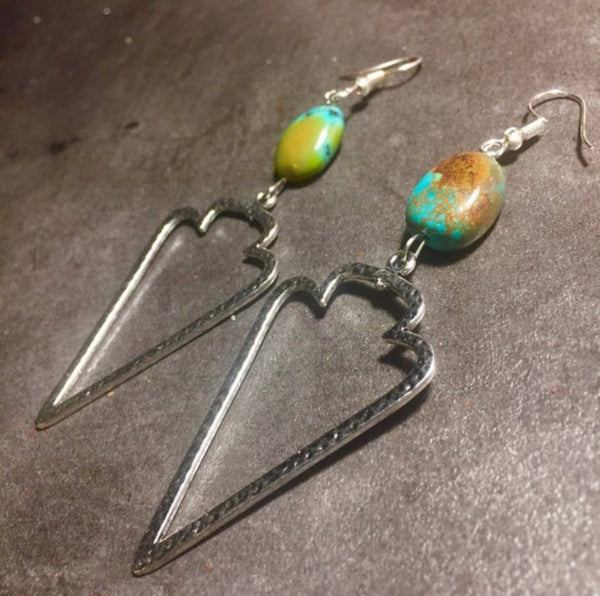 Arrow & Turquoise Earrings